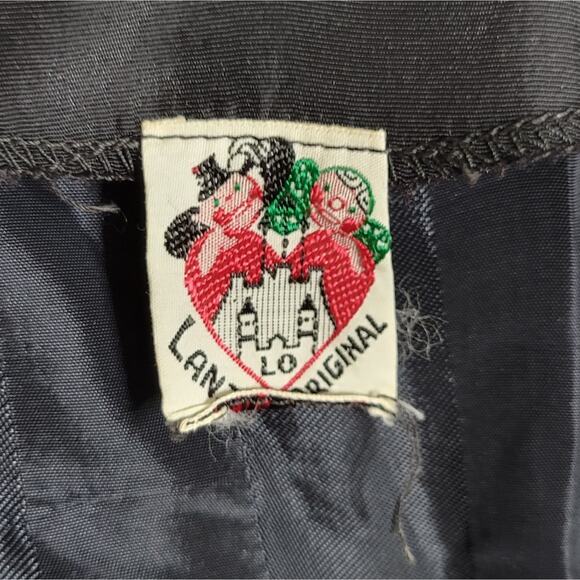 Vintage 50s Black Striped Cocktail Party Dress by Lanz Original - Picture 7 of 7